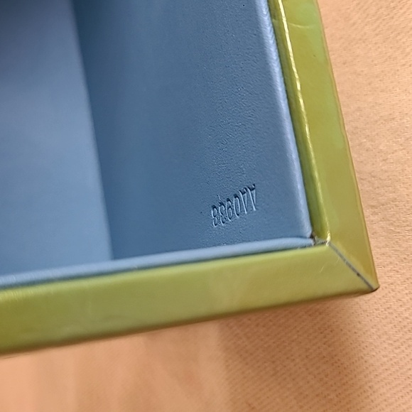 LOUIS VUITTON VINTAGE 1998 MONOGRAM VERNIS BLEECKER POUCH GREEN/BLUE STUNNING! - Picture 15 of 17